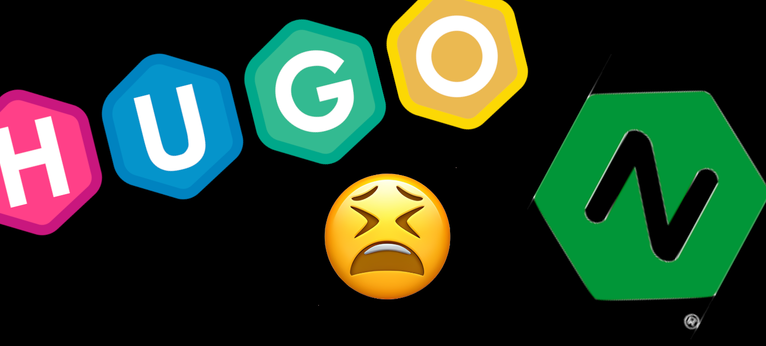 Hugo Logo, Nginx Logo, Tired Face emoji